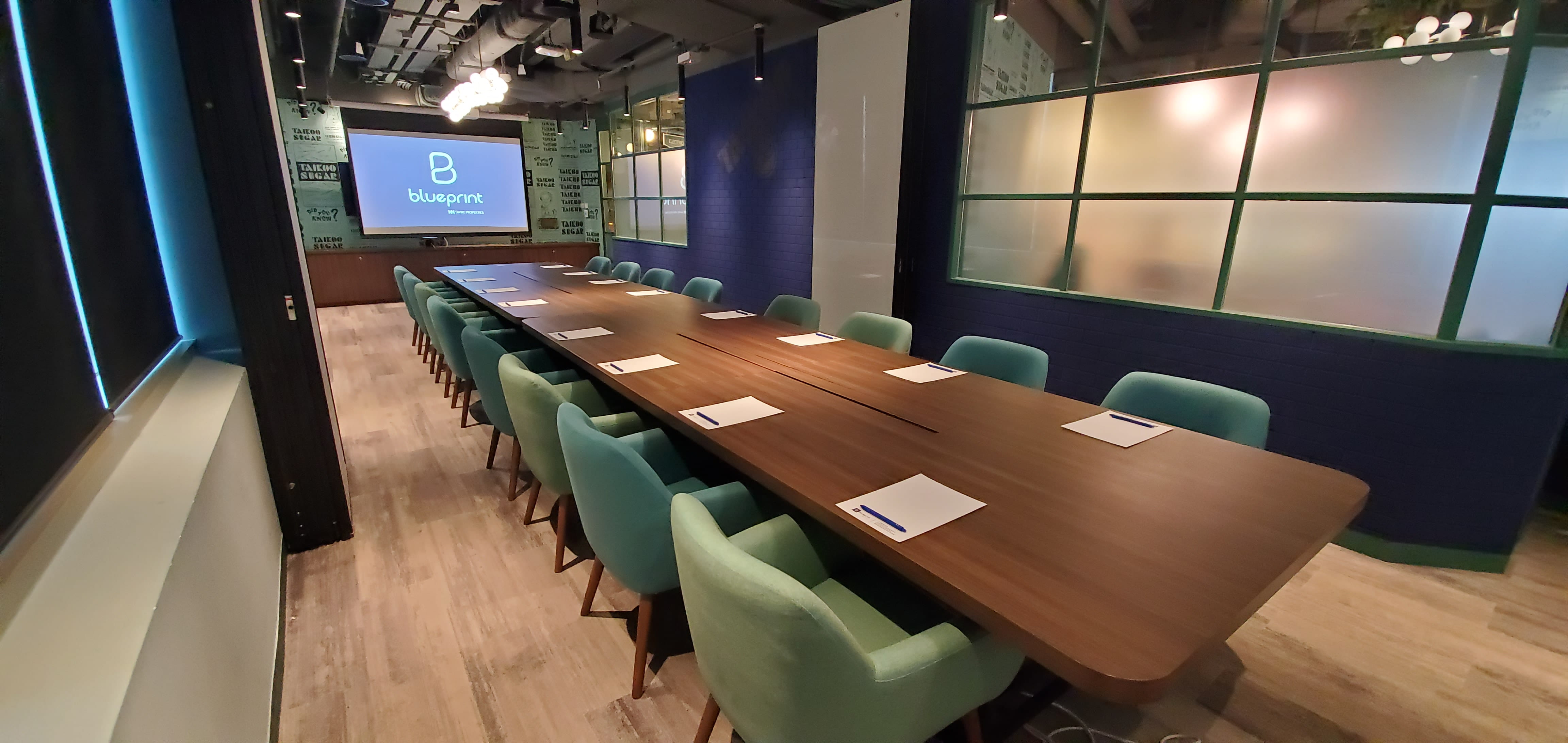 Boardroom Meeting Space with VC Facilities Blueprint HK