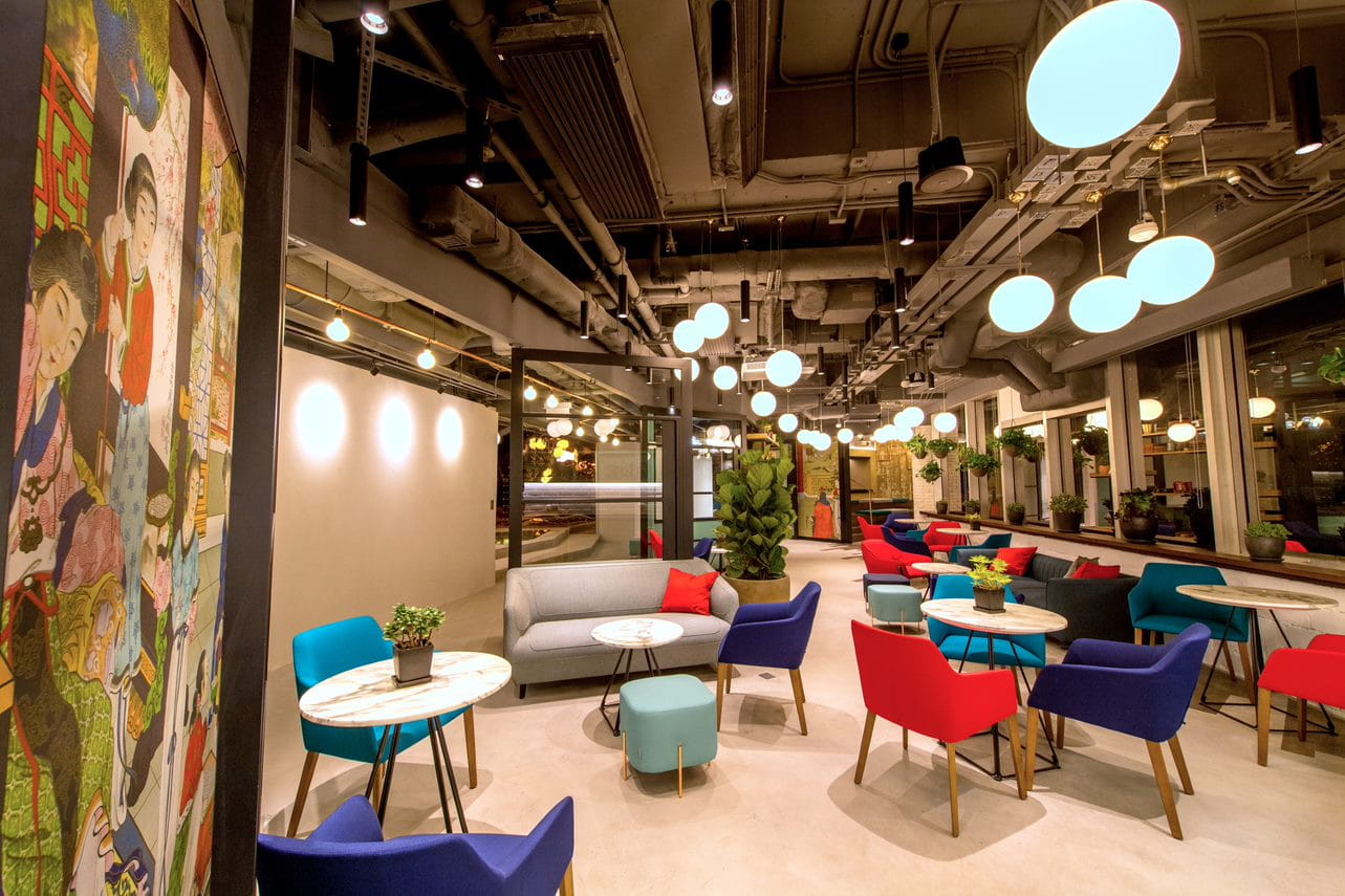 Lounge Space for Casual Networking Events Blueprint HK