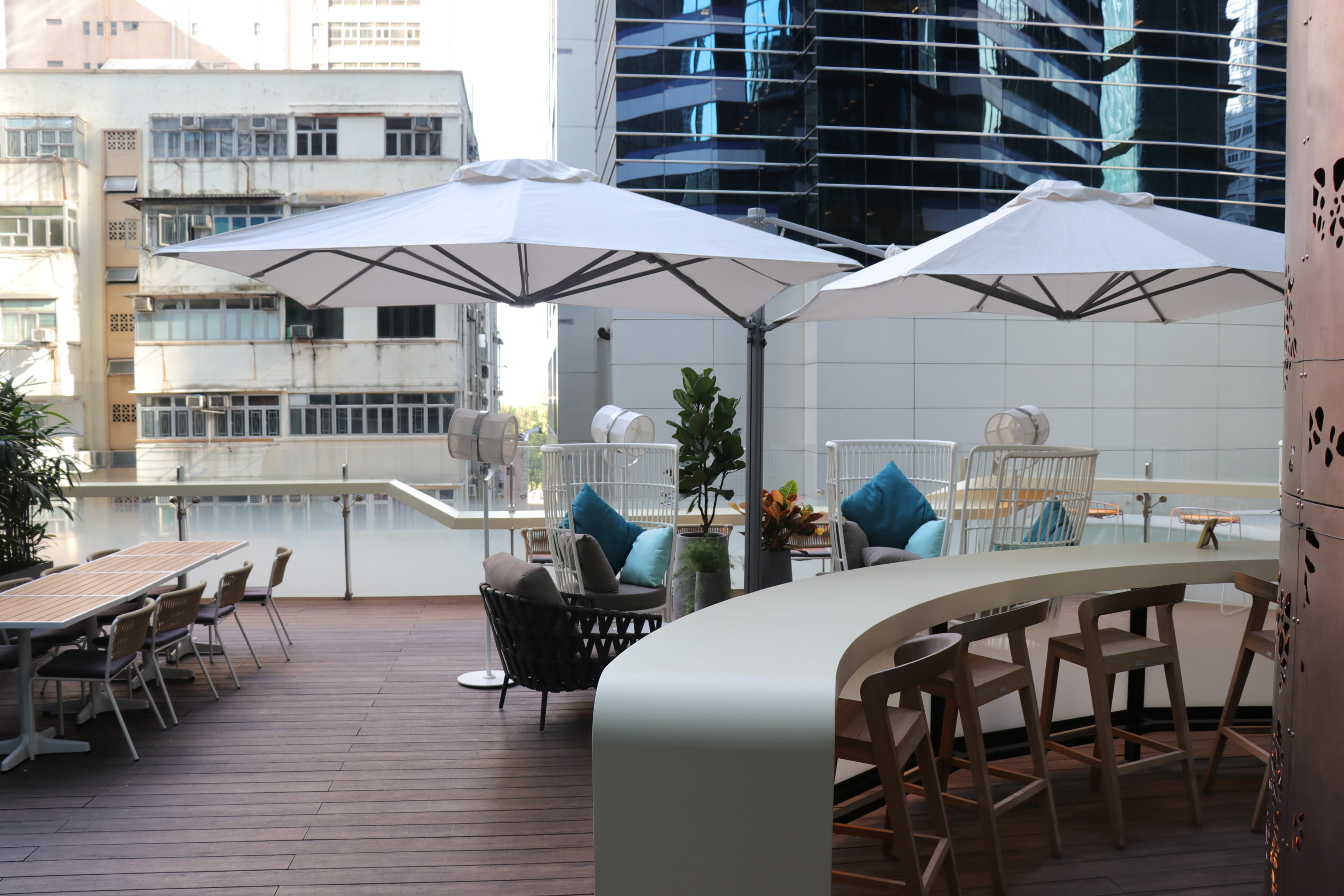 Outdoor Terrace Space for Casual Events Blueprint HK